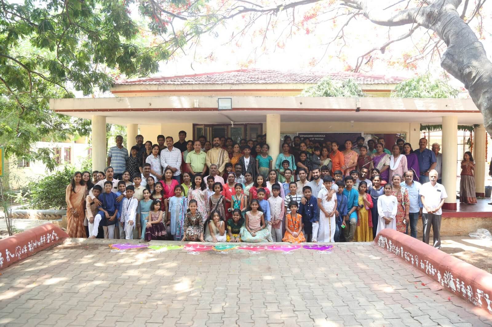 Children and parents during a session