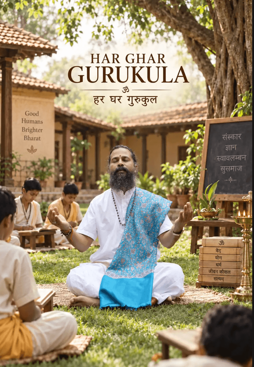 An open-air gurukula of ancient Bharath